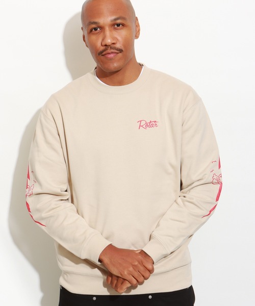 ROTAR(ローター)の「RT Ligtning SWEAT(スウェット・メンズ・サンドベージュ/ホワイト/ブラック/ミックスグレー・X-LARGE/LARGE/MEDIUM/SMALL)」の5枚目の写真