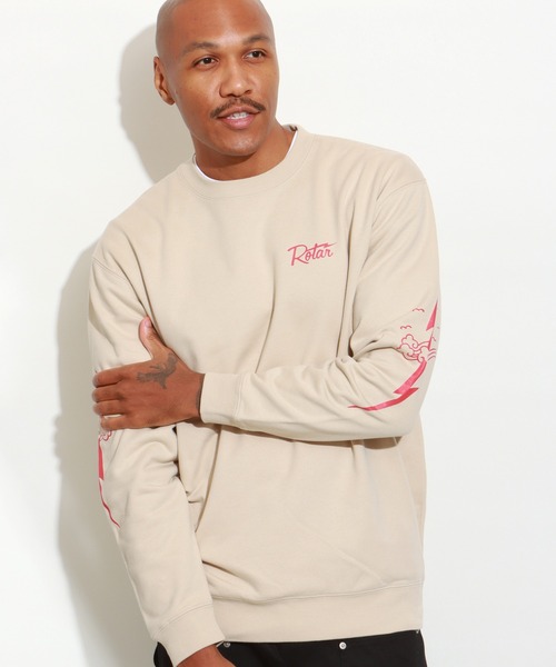 ROTAR(ローター)の「RT Ligtning SWEAT(スウェット・メンズ・サンドベージュ/ホワイト/ブラック/ミックスグレー・X-LARGE/LARGE/MEDIUM/SMALL)」の6枚目の写真
