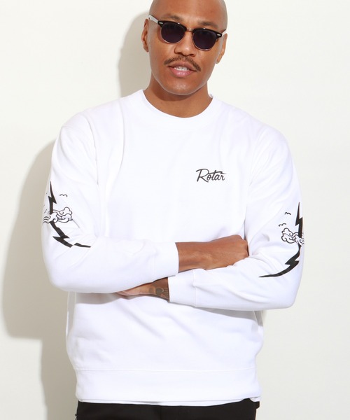 ROTAR(ローター)の「RT Ligtning SWEAT(スウェット・メンズ・サンドベージュ/ホワイト/ブラック/ミックスグレー・X-LARGE/LARGE/MEDIUM/SMALL)」の9枚目の写真