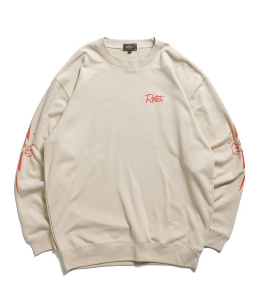 ROTAR(ローター)の「RT Ligtning SWEAT(スウェット・メンズ・サンドベージュ/ホワイト/ブラック/ミックスグレー・X-LARGE/LARGE/MEDIUM/SMALL)」の19枚目の写真