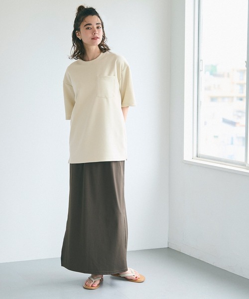 coca(coca)(コカ)の「ソフトジャージポケットTシャツ(Tシャツ/カットソー・メンズ・ホワイト/イエロー/グレイッシュベージュ/ブラック・XL/M/L)」の5枚目の写真