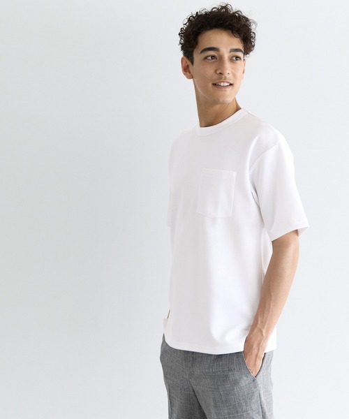 coca(coca)(コカ)の「ソフトジャージポケットTシャツ(Tシャツ/カットソー・メンズ・ホワイト/イエロー/グレイッシュベージュ/ブラック・XL/M/L)」の13枚目の写真