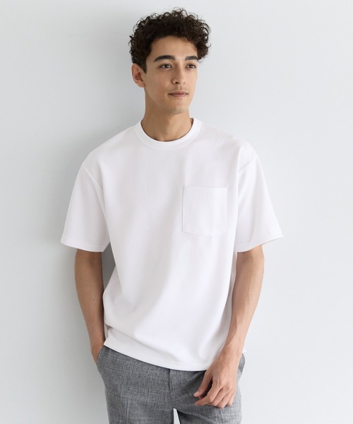 coca(coca)(コカ)の「ソフトジャージポケットTシャツ(Tシャツ/カットソー・メンズ・ホワイト/イエロー/グレイッシュベージュ/ブラック・XL/M/L)」の16枚目の写真