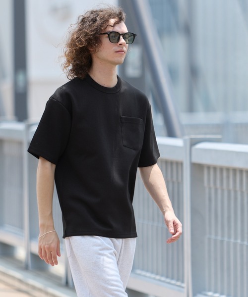 coca(coca)(コカ)の「ソフトジャージポケットTシャツ(Tシャツ/カットソー・メンズ・ホワイト/イエロー/グレイッシュベージュ/ブラック・XL/M/L)」の18枚目の写真