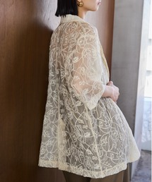 vintage damze シェニール織り ブルゾン 花柄 立体 古着 VINTAGE corinne farber made in Canada Flower design