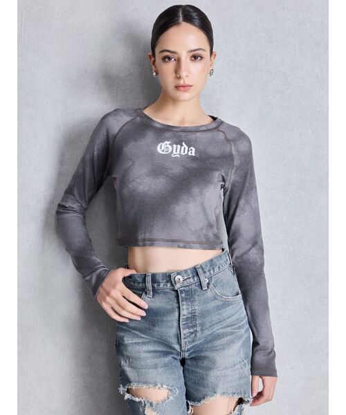 tシャツ GYDA processing like shortトップス レディース GYDA processing like shortトップス（Tシャツ/カットソー