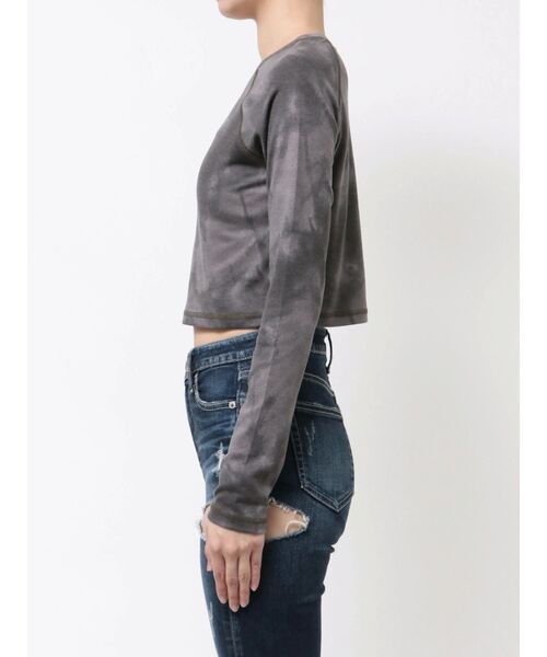 GYDA(ジェイダ)の「GYDA processing like shortトップス(Tシャツ/カットソー・レディース・ブラウン/レッド/ブラック・FREE)」の10枚目の写真