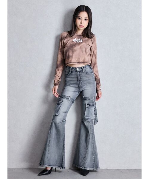 tシャツ GYDA processing like shortトップス レディース GYDA processing like shortトップス（Tシャツ/カットソー