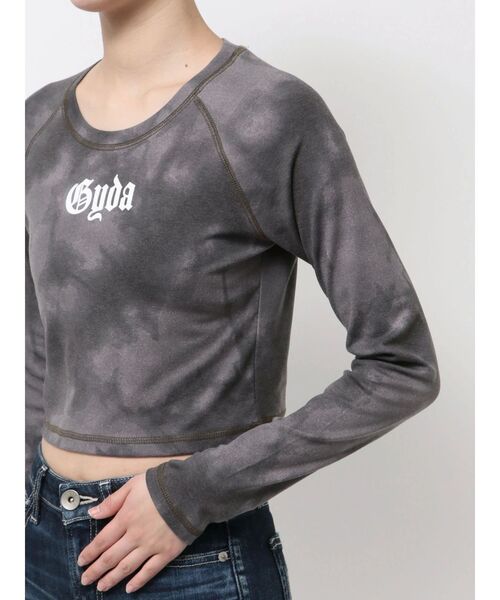 GYDA(ジェイダ)の「GYDA processing like shortトップス(Tシャツ/カットソー・レディース・ブラウン/レッド/ブラック・FREE)」の13枚目の写真