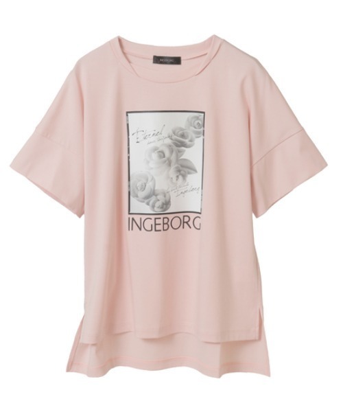INGEBORG / インゲボルグ カメリアスクエアpt.カットソー カメリアスクエアpt.カットソー（Tシャツ/カットソー