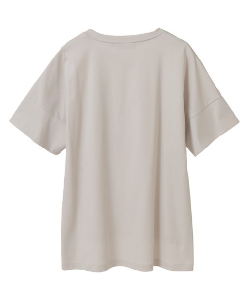INGEBORG（インゲボルグ）の「カメリアスクエアpt.カットソー（Tシャツ/カットソー・レディース・ブラック/サックスブルー/ピンク/グレイッシュベージュ/チャコールグレー/ホワイト・MEDIUM）」の8枚目の写真