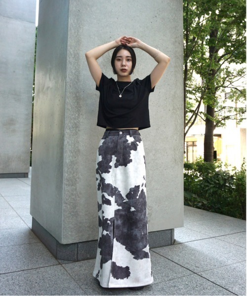 Ameri（アメリ）の「AURORA SHINE SHORT TOP（Tシャツ/カットソー
