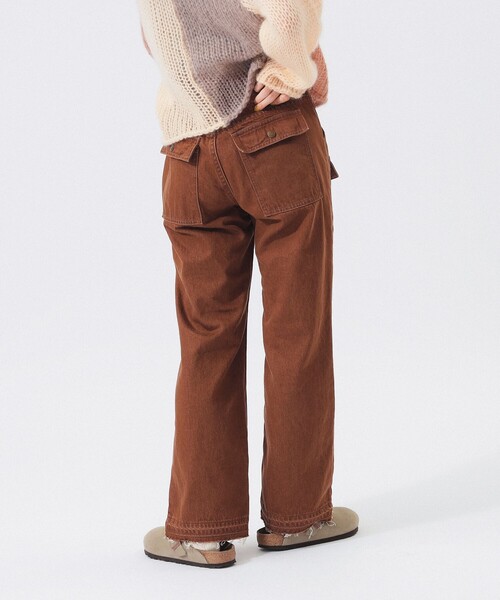 BEAMS BOY（ビームスボーイ）の「デニム ブッシュ パンツ（デニムパンツ・レディース・インディゴブルー/ブラウン・2/1/0）」の7枚目の写真