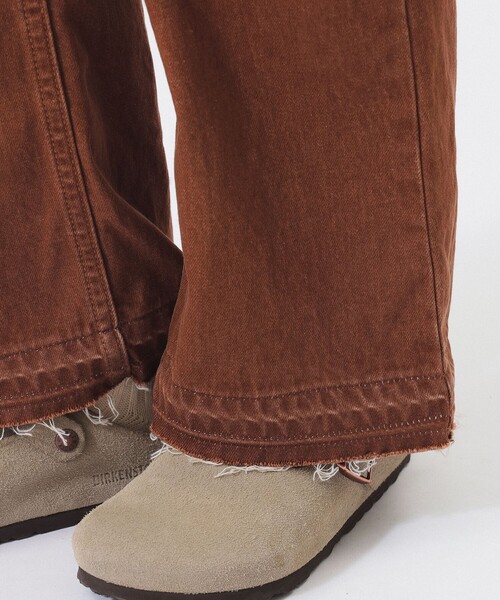 BEAMS BOY（ビームスボーイ）の「デニム ブッシュ パンツ（デニムパンツ・レディース・インディゴブルー/ブラウン・2/1/0）」の14枚目の写真