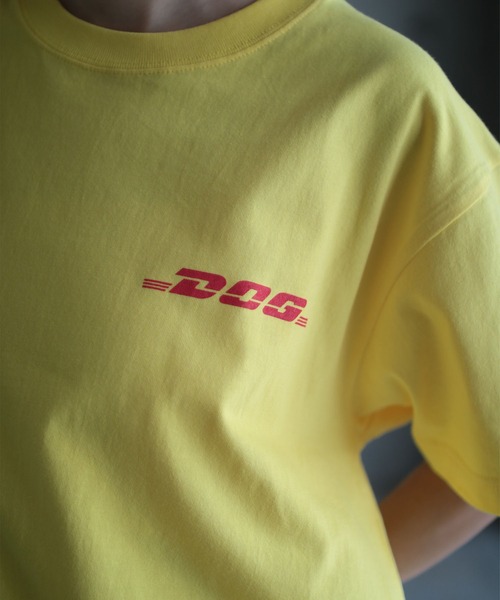 AKISHIKA design(アキシカデザイン)の「DOG EXP T-SHIRTS(Tシャツ/カットソー・メンズ・イエロー・L/M/XL)」の4枚目の写真