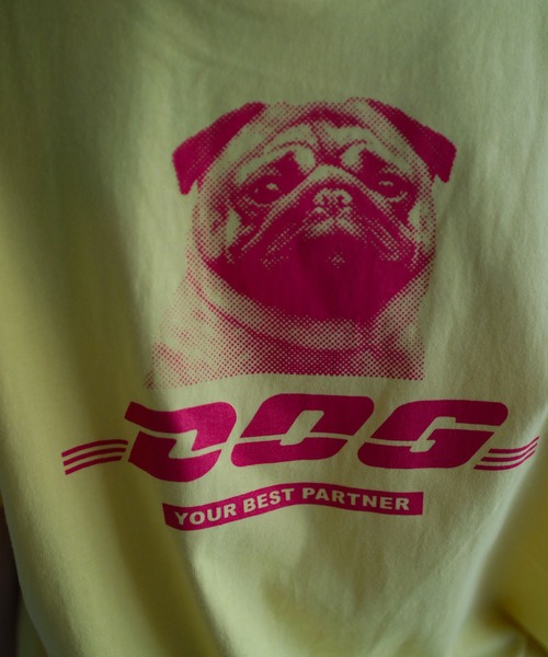 AKISHIKA design(アキシカデザイン)の「DOG EXP T-SHIRTS(Tシャツ/カットソー・メンズ・イエロー・L/M/XL)」の5枚目の写真