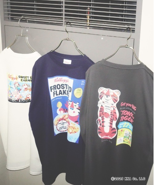 Right-on（ライトオン）の「【店頭で人気】【Ｋｅｌｌｌｏｇｇ’ｓ】プリントＴシャツ（Tシャツ/カットソー・メンズ・キナリ/ダークグレー/ネイビー・L/XL/M）」の14枚目の写真