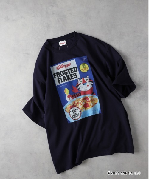 Right-on（ライトオン）の「【店頭で人気】【Ｋｅｌｌｌｏｇｇ’ｓ】プリントＴシャツ（Tシャツ/カットソー・メンズ・キナリ/ダークグレー/ネイビー・L/XL/M）」の16枚目の写真