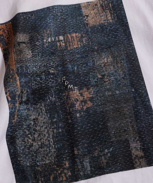 FDMTL（ファンダメンタル）の「FDMTL/ファンダメンタル/PRINTED BORO TEE（Tシャツ/カットソー・メンズ・ホワイト/ネイビー・4/3/2）」の6枚目の写真