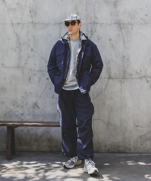 BEAMS PLUS（ビームスプラス）の「コットン ナイロン オックスフォード ミリタリー 6ポケット オーバーパンツ（その他パンツ・メンズ・ネイビー/オリーブ・L/M）」の22枚目の写真