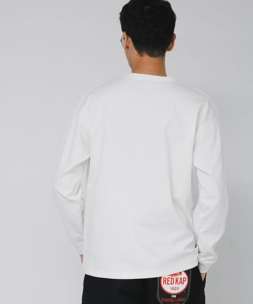 URBAN RESEARCH Sonny Label（アーバンリサーチサニーレーベル）の「ポンチポケット付ロングスリーブTシャツ（Tシャツ/カットソー・メンズ・ホワイト/ブラック/チャコールグレー/グレー系その他/ベージュ系その他・MEDIUM/LARGE/X-LARGE）」の7枚目の写真