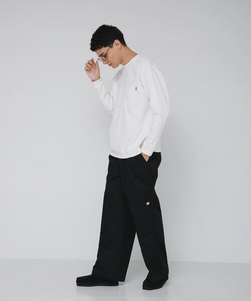 URBAN RESEARCH Sonny Label（アーバンリサーチサニーレーベル）の「ポンチポケット付ロングスリーブTシャツ（Tシャツ/カットソー・メンズ・ホワイト/ブラック/チャコールグレー/グレー系その他/ベージュ系その他・MEDIUM/LARGE/X-LARGE）」の11枚目の写真