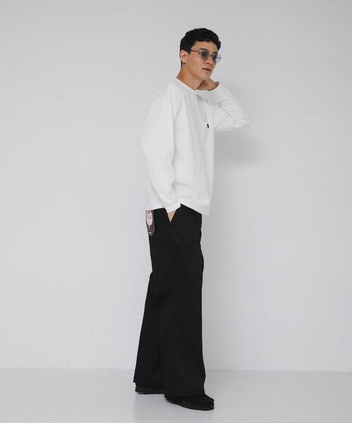 URBAN RESEARCH Sonny Label（アーバンリサーチサニーレーベル）の「ポンチポケット付ロングスリーブTシャツ（Tシャツ/カットソー・メンズ・ホワイト/ブラック/チャコールグレー/グレー系その他/ベージュ系その他・MEDIUM/LARGE/X-LARGE）」の13枚目の写真