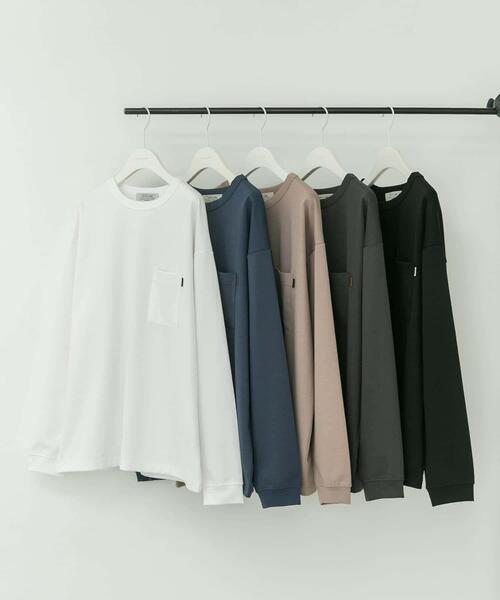 URBAN RESEARCH Sonny Label（アーバンリサーチサニーレーベル）の「ポンチポケット付ロングスリーブTシャツ（Tシャツ/カットソー・メンズ・ホワイト/ブラック/チャコールグレー/グレー系その他/ベージュ系その他・MEDIUM/LARGE/X-LARGE）」の15枚目の写真