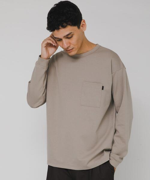 URBAN RESEARCH Sonny Label（アーバンリサーチサニーレーベル）の「ポンチポケット付ロングスリーブTシャツ（Tシャツ/カットソー・メンズ・ホワイト/ブラック/チャコールグレー/グレー系その他/ベージュ系その他・MEDIUM/LARGE/X-LARGE）」の18枚目の写真