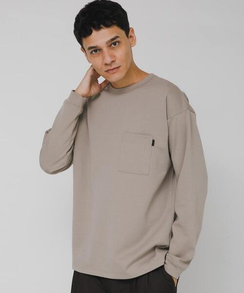 URBAN RESEARCH Sonny Label（アーバンリサーチサニーレーベル）の「ポンチポケット付ロングスリーブTシャツ（Tシャツ/カットソー・メンズ・ホワイト/ブラック/チャコールグレー/グレー系その他/ベージュ系その他・MEDIUM/LARGE/X-LARGE）」の19枚目の写真