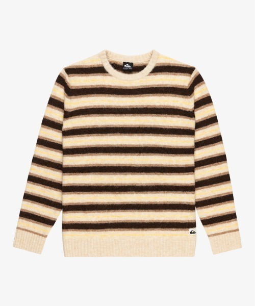 Quiksilver(クイックシルバー)の「LAGOS STRIPED CREW S /クイックシルバーボーダー柄ニット(ニット/セーター・メンズ・ベージュ・X-LARGE/LARGE/MEDIUM)」の3枚目の写真