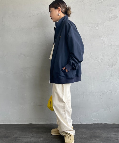 FRED PERRY（フレッドペリー）の「[FRED PERRY/フレッドペリー] 別注 ナイロン ブレンサムジャケット（ブルゾン・レディース・ブラック/ネイビー/ライトベージュ・8/10/12/14）」の13枚目の写真