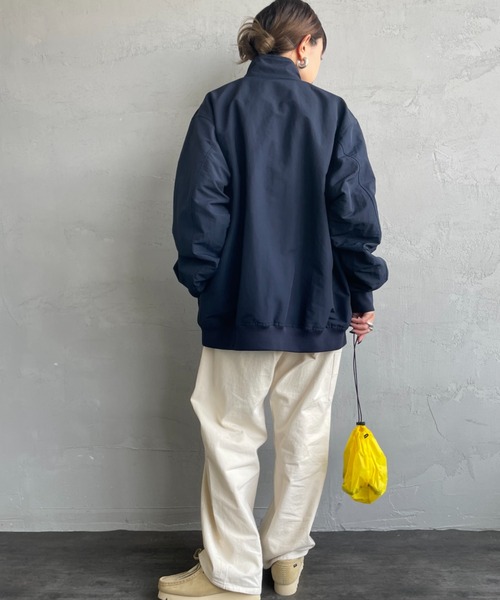 FRED PERRY（フレッドペリー）の「[FRED PERRY/フレッドペリー] 別注 ナイロン ブレンサムジャケット（ブルゾン・レディース・ブラック/ネイビー/ライトベージュ・8/10/12/14）」の14枚目の写真