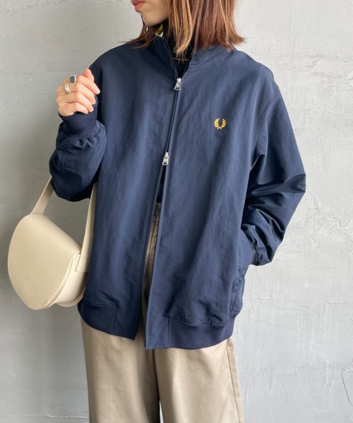 フレッドペリー ジップアップ 中綿 ナイロンジャケット M FRED PERRY