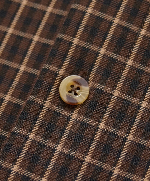 SILAS(サイラス)の「CHECKED SHIRT(シャツ/ブラウス・メンズ・グリーン/ブラウン・L/M)」の5枚目の写真