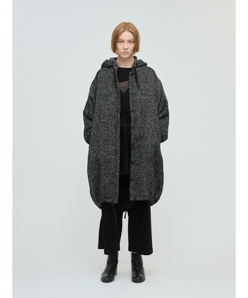 mizuiro ind ウールブレンドフードコート（モッズコート）｜mizuiroind