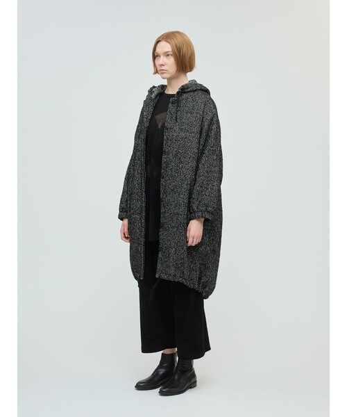 mizuiro ind ウールブレンドフードコート（モッズコート）｜mizuiroind