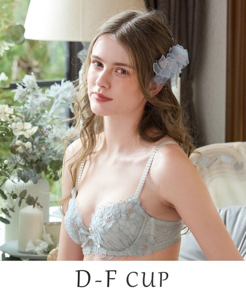 Risa Magli（リサマリ）の「スティーナ ブラジャー （D-F） ＜N Make Type＞（ブラジャー・レディース・ネイビー/ホワイト/グレー・D70/D65/F80/F75/F70/F65/E80/E75/E70/E65/D80/D75）」の3枚目の写真