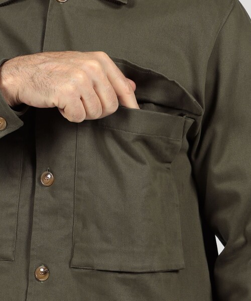 別注】GUY ROVER コットンツイル オーバーシャツ（ブルゾン