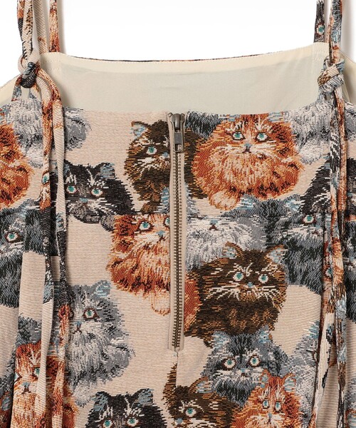 mmts（マミタス）の「猫いっぱい  キャミソール ワンピース（ワンピース・レディース・ホワイト系その他5/ブラック・SMALL/MEDIUM）」の21枚目の写真