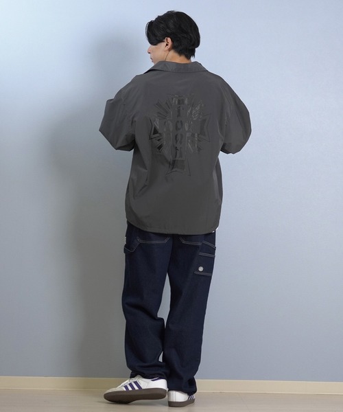 DOGTOWN（ドッグタウン）の「DOGTOWN/ドッグタウン コーチジャケット バックプリント 254DT1JK010（その他アウター・メンズ・グレー/ブラック・M/L/XL）」の12枚目の写真