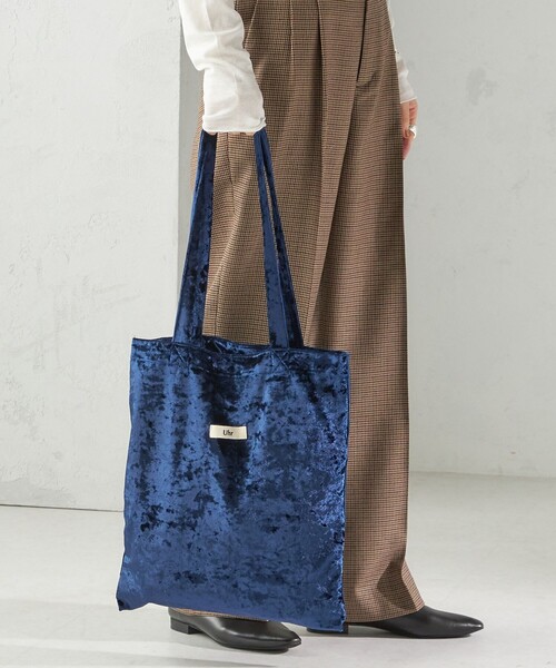 Uhr（ウーア）の「【SHIPS別注/PINK RIBBONチャリティー】Uhr: ポリエステル ベロア トート バッグ（トートバッグ・レディース・ピンク/ネイビー・ONE SIZE）」の21枚目の写真