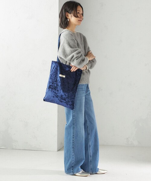 Uhr（ウーア）の「【SHIPS別注/PINK RIBBONチャリティー】Uhr: ポリエステル ベロア トート バッグ（トートバッグ・レディース・ピンク/ネイビー・ONE SIZE）」の17枚目の写真