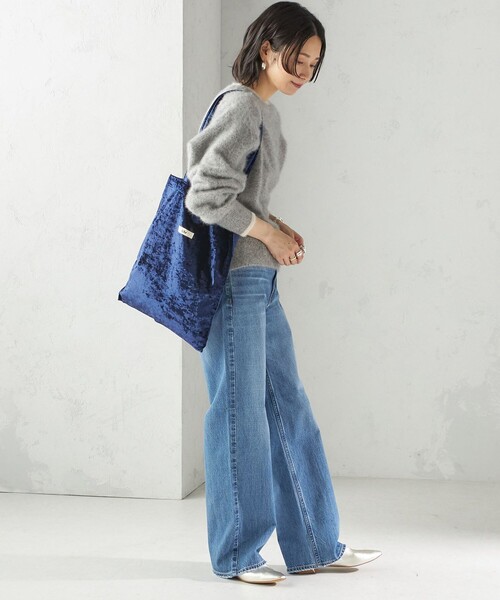 Uhr（ウーア）の「【SHIPS別注/PINK RIBBONチャリティー】Uhr: ポリエステル ベロア トート バッグ（トートバッグ・レディース・ピンク/ネイビー・ONE SIZE）」の12枚目の写真