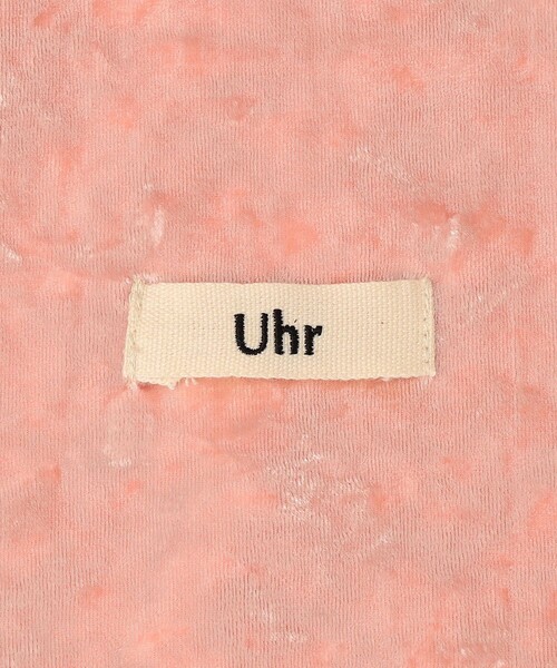 Uhr（ウーア）の「【SHIPS別注/PINK RIBBONチャリティー】Uhr: ポリエステル ベロア トート バッグ（トートバッグ・レディース・ピンク/ネイビー・ONE SIZE）」の4枚目の写真