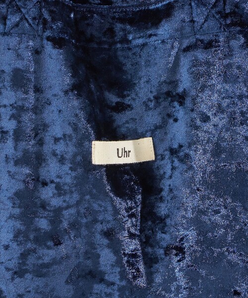 Uhr（ウーア）の「【SHIPS別注/PINK RIBBONチャリティー】Uhr: ポリエステル ベロア トート バッグ（トートバッグ・レディース・ピンク/ネイビー・ONE SIZE）」の3枚目の写真