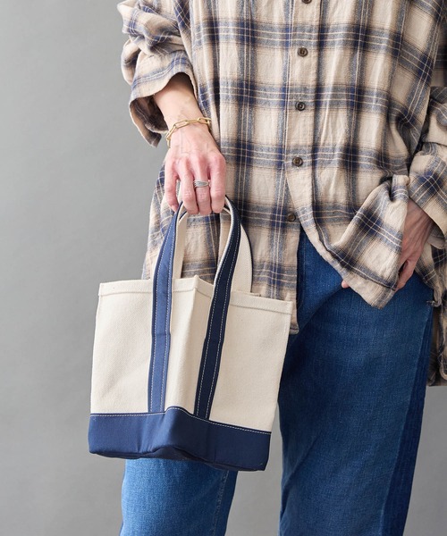 HASHIBAMI（ハシバミ）の「【HASHIBAMI】星底 キャンバスバッグ（トートバッグ・レディース・ブラック/ネイビー・FREE）」の5枚目の写真