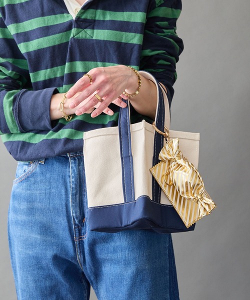 HASHIBAMI（ハシバミ）の「【HASHIBAMI】星底 キャンバスバッグ（トートバッグ・レディース・ブラック/ネイビー・FREE）」の7枚目の写真