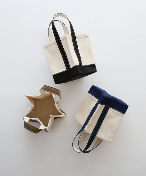 HASHIBAMI（ハシバミ）の「【HASHIBAMI】星底 キャンバスバッグ（トートバッグ・レディース・ブラック/ネイビー・FREE）」の3枚目の写真