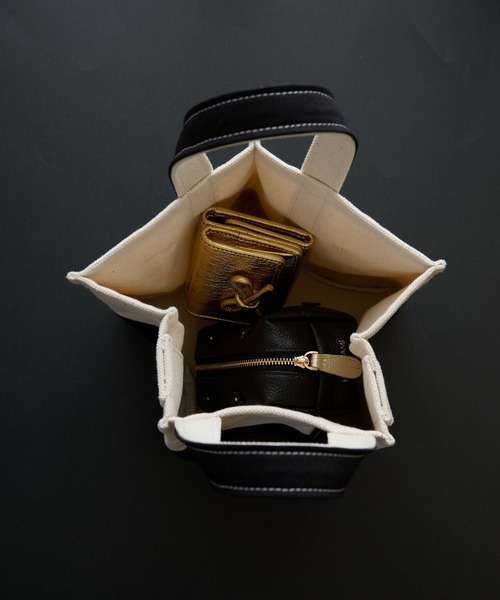 HASHIBAMI（ハシバミ）の「【HASHIBAMI】星底 キャンバスバッグ（トートバッグ・レディース・ブラック/ネイビー・FREE）」の15枚目の写真